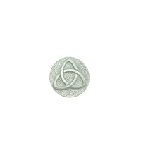 Triquetra Pocket Charm Lead-free Pewter Stone