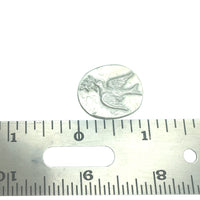 Dove Pocket Charm Lead-free Pewter Stone