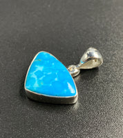 Kingman Turquoise #14 Natural Sterling Silver Pendant