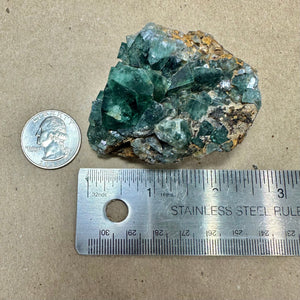 Hidden Forest Green Daylight UV Fluorite “A” Mineral Specimen (Diana Maria Mine, Weardale, England)