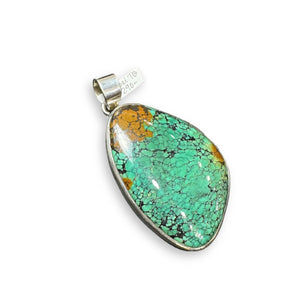 Hubei Turquoise Sterling Silver Pendant