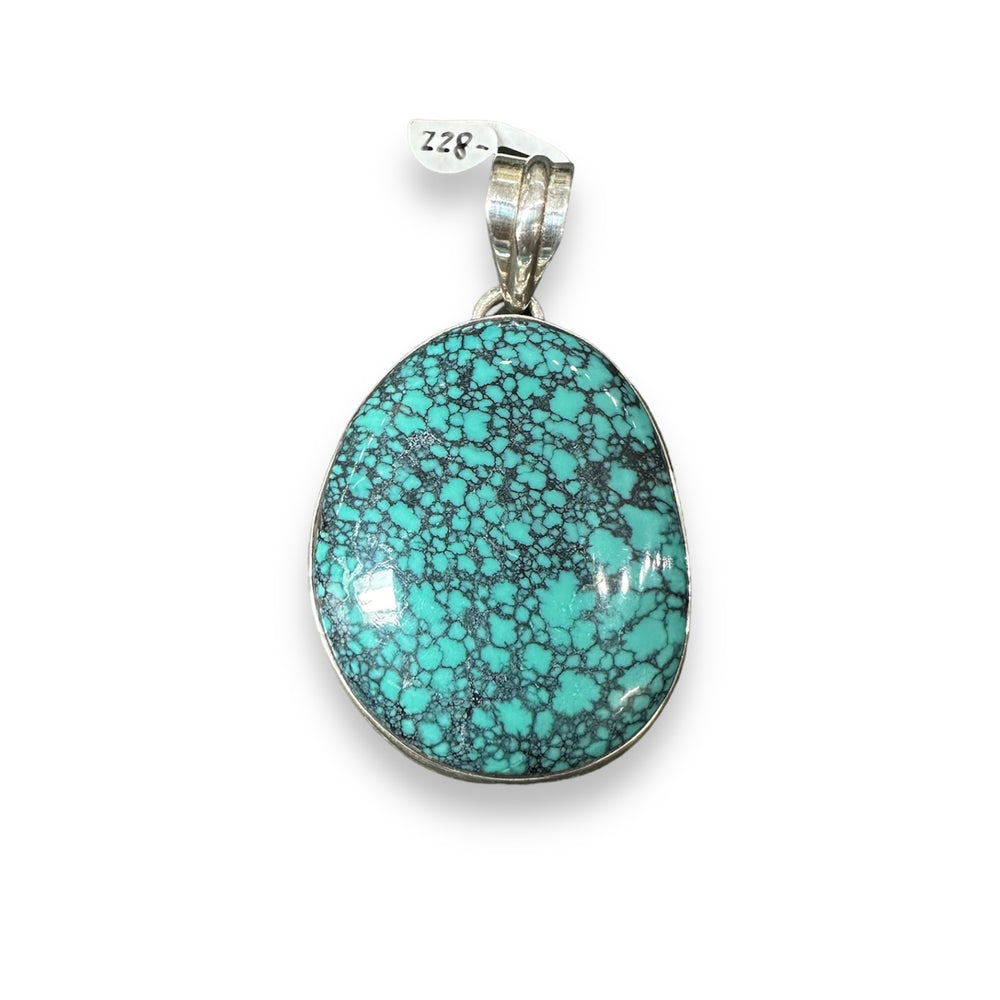 Hubei Turquoise Sterling Silver Pendant