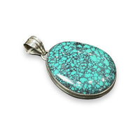 Hubei Turquoise Sterling Silver Pendant
