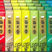 Pine Light Green Morningstar Japanese Style Wood Free Incense Sticks-50 sticks