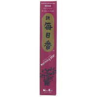 Rose Dark Pink Morningstar Japanese Style Wood Free Incense Sticks-50 sticks