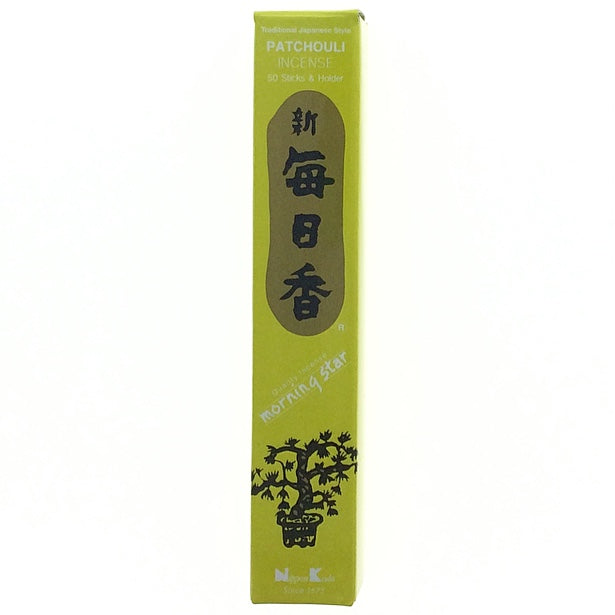 Patchouli Morningstar Japanese Style Wood Free Incense Sticks-50 sticks
