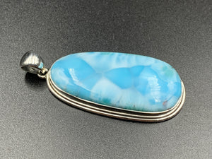 Larimar #12 Sterling Silver Pendant