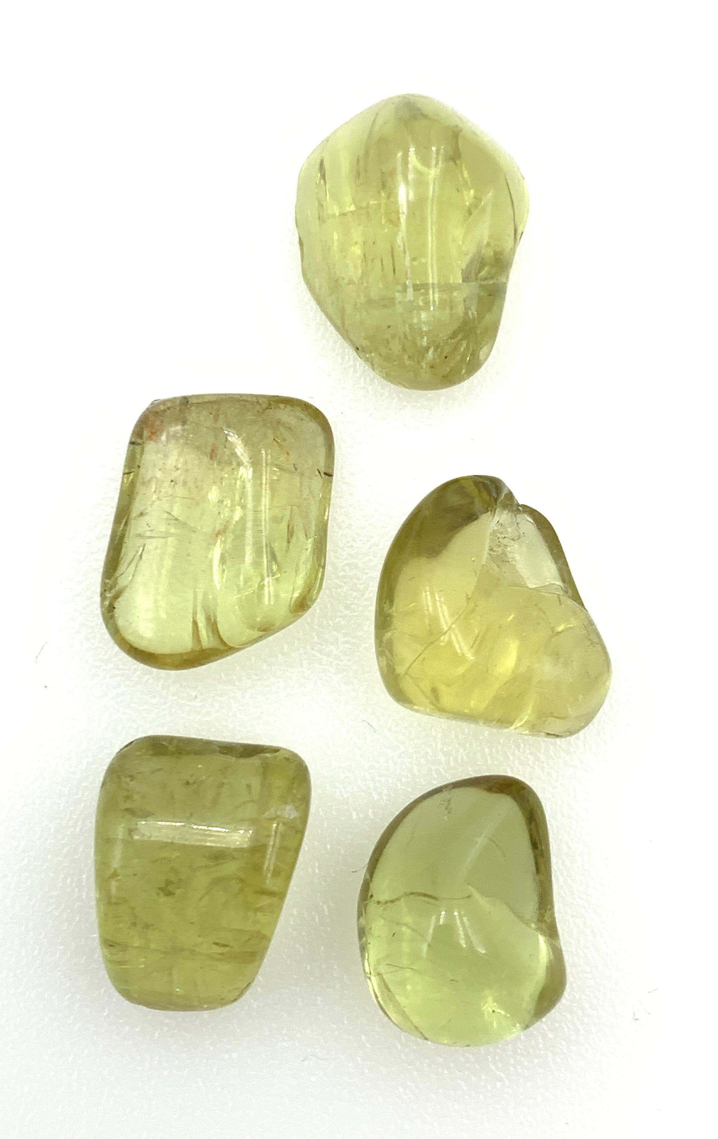 Green Apatite (1) Tumbled Stone | El Loro Jewelry & Gifts