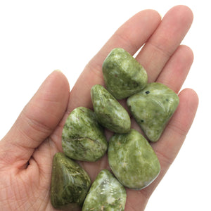 Epidote (1) Polished Natural Green Tumbled Stone