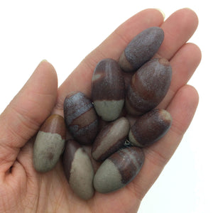 Shiva Lingam (1) Polished Sacred River Stone India Tumbled Stone