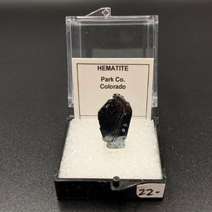 Hematite #4 Thumbnail Specimen (Park Co., Colorado, USA)