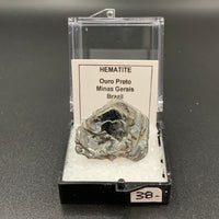 Hematite #9 Rose Thumbnail Specimen (Ouro Preto, MG, Brazil)

