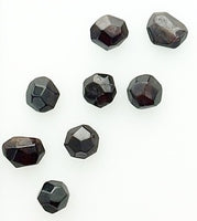 Garnet (1) Polished Shaped Facets Dodecahedral Tumbled Stone India
