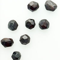 Garnet (1) Polished Shaped Facets Dodecahedral Tumbled Stone India