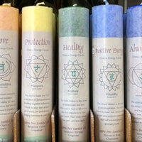 Healing Green Heart Chakra Energy Palm Wax Blend Essential Oils Scented Candle-Pillar or Jar