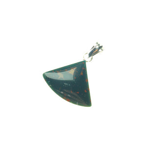 Bloodstone Heliotrope Gemstone on Sterling Silver Pendant by Tim Grasso