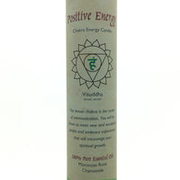 Positive Energy Blue Throat Chakra Energy Palm Wax Blend Essential Oils Scented Candle-Pillar or Jar
