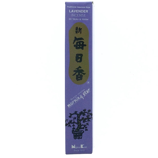 Lavender Purple Morningstar Japanese Style Wood Free Incense Sticks-50 sticks