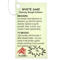 White Sage Bundle Smudge Stick Handwrapped California USA
