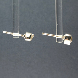 Herkimer Diamond Quartz Raw Crystal Sterling Silver Stud Earrings
