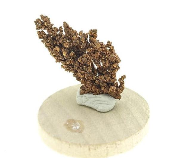 Native Copper Dendritic Cluster Mounted Miniature Mineral