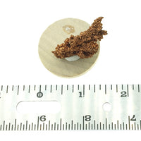 Native Copper Dendritic Cluster Mounted Miniature Mineral Specimen (Chino Mine, New Mexico, USA)