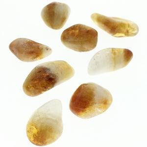 Citrine (1) Polished Tumbled Stone (Heat Enhanced)