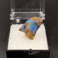 Boulder Opal #3 Mounted Thumbnail Specimen (Queensland, Australia)