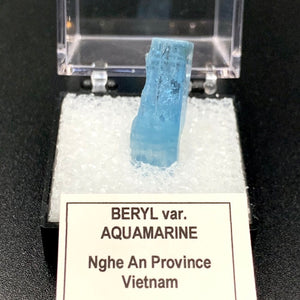 Aquamarine #5 Blue Beryl Thumbnail Specimen (Nghe An Province, Vietnam)
