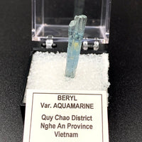 Aquamarine #12 Blue Beryl Thumbnail Specimen (Quy Chao District, Vietnam)
