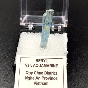 Aquamarine #12 Blue Beryl Thumbnail Specimen (Quy Chao District, Vietnam)