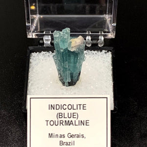 Indicolite #2 Blue Tourmaline Thumbnail Specimen (Minas Gerais, Brazil)