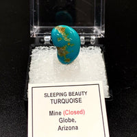 Sleeping Beauty Turquoise #5 Thumbnail Specimen (Arizona, USA)