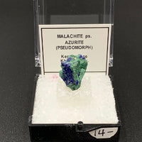 Azurite Malachite #3 Thumbnail Specimen (Kerrouchene, Morocco)