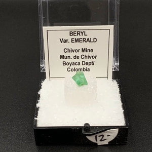 Emerald #5 Green Beryl Thumbnail Specimen (Chivor Mine, Boyaca Dept., Colombia)