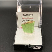 Gaspeite #6 Rare Thumbnail Specimen (Mt. Edwards Mine, Western Australia)