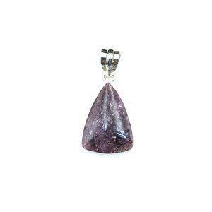 Lepidolite Purple Mica Gemstone on Sterling Silver Pendant by Tim Grasso