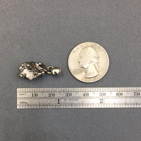 Meteorite Campo del Cielo Raw Rough Cut Gemstone Sterling Silver Pendant