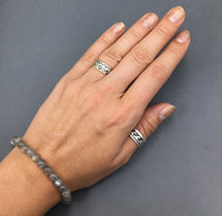 Labradorite Gemstone Bead Stretch Elastic Stone Bracelet
