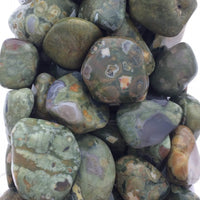 Rhyolite (1) Polished Rainforest Jasper Mottled Tumbled Stone