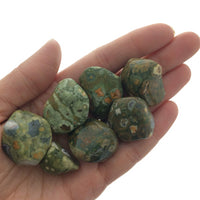 Rhyolite (1) Polished Rainforest Jasper Mottled Tumbled Stone
