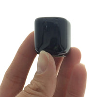Mini Candleholder Ceramic-Black (Suitable for Mini Chime Candles--candle not included)