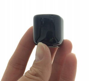 Mini Candleholder Ceramic-Black (Suitable for Mini Chime Candles--candle not included)