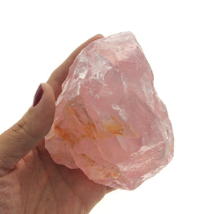 Rose Quartz Crystal Skull Handcarved Raw Crystals Polished Matrix Rock Skull Carving Stone Art