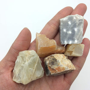 Moonstone (1) Unpolished Cream Peach or Grey Raw Chunk