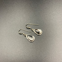 White Buffalo #6 Sterling Silver Dangle Earrings