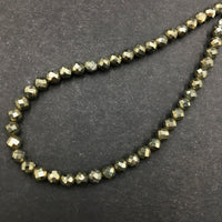Iron Pyrite Faceted Gemstone Sterling Silver Bracelet by Josephine Grasso
