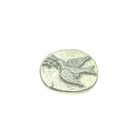 Dove Pocket Charm Lead-free Pewter Stone
