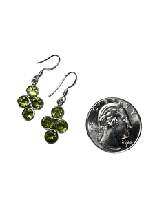 Peridot Sterling Silver Dangle Earrings