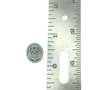 Acorn Celtic Knot Pocket Charm Lead-free Pewter Stone
